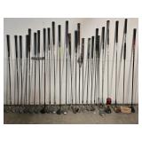 27 Golf Clubs - putters , various makers , si,es ,