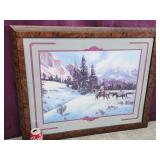 Lee Parkinson framed western print.   Double