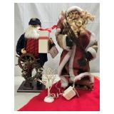 2 Santa Dolls - 19" Sailor Santa and 21"
