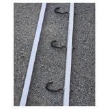 Steel bar with hooks foe hanging topls / Bikes