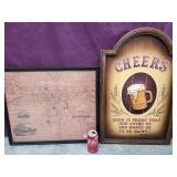 Reproduction map of Gettysburg and Cheers beer