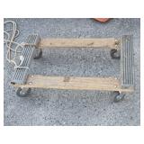 4 Wheel flat cart  commercial grade look at