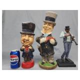 W.C. Fields chaulkware figure, Resin WC Fields