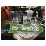 Golf Lot - 6 Golf Trophies,  golf ball marker ,