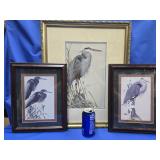 3 Art La May prints - 18"ï¿½21" signed and numbered