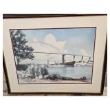 C & D Canal Chesapeake City Bridge signed Joh de
