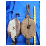 2 sign wheel block and tackles.   Look at the