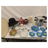 Lot - Fostoria Chintz sugar and creamer,