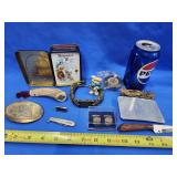 2 belt buckle, 2 pen knives,  small Pakistan