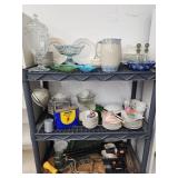 Stoneware milkvpitcher, bowl. Rayovac light,