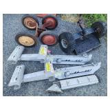 Werner ladder Jackson, vintage wagon wheels and
