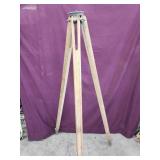 Antique wood surveyors tripod.  61" H.   Look at