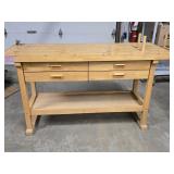 Maple Workbench measures 68"ï¿½20" 34"h look at