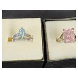 2 sterling silver jewelry rings.   Look at the