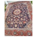 Hand knotted Iranian rug Persain rug.  107" x