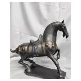 MCM Pewter Tang Horse Sculpture in Pewter with
