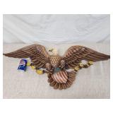 Vintage Syroco Eagle with shield.  Model 3762