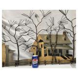 MCM Brutalist Metal Wall Sculpture measures
