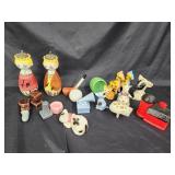 N novelty salt and pepper shakers.  Includes