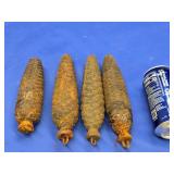 4 Cuckoo Clock pinecone clock weights , 3 measure