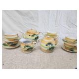 Made in Japan porcelain tea set. Teapot, creamer,