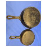 Wapak 9" Skillet and 6.5" zwagner fry pan both