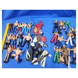 11 Action figures.   WWE Wrestling.   Wrestling