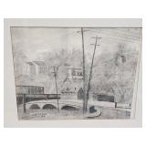Patapsco River Bridge, Elliott City, MD pencil