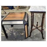 2 Stands reproduction Marble top lamp table  and