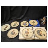 7 Hummel Christmas Plates  two versions  1971 ,