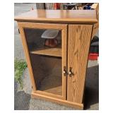Oak Storage cabinet for Lp Records and CD