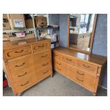 MCM 7 drawer dresser with mirror and matching 5