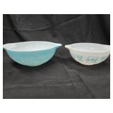 2 Amish Butterprint Pyrex Mixing bowls some