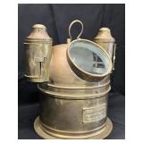 Lifeboat Compass with Brass  Binnacle ,