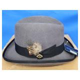 Stacy Adams Homurg hat New old stock.  100% Wool