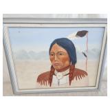 Artist signed oil on canvas of "Eileen Light??ï¿½