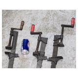 3  metal bar clamps measures 78" each look at
