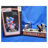 Cast iron mechanical Hockey bank and sports