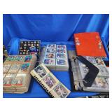 Baseball cards and pins.   1980