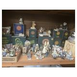Collection of Boyds Bears and other resin figures