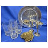 Lot - Brass Virginia Metal Crafter soap dish , ,