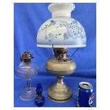 Oil Lamps -- Rayo oil lamp with blue