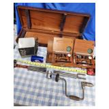 Handyman brace bit hand drill , 2 Brown & Sharpe