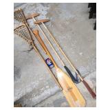 Feather Brand paddle 48" L, 2 vintage lacrosse