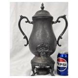 Silverplate Samovar / Coffee Pot , ornate spigot