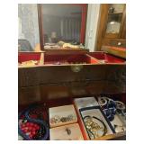 Asian Jewelry Box- with ornately carved with