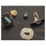 Southwestern Sterling Silver Jewelry- 2 Rings ,