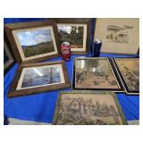 8 Prints - Antique Wallace Nutting Ynterior Print