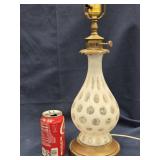 MCM Opalescent Coin spot table lamp Fenton  look