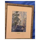 Maxfield Parrish framed  Print " Solitude "